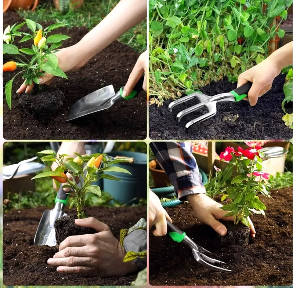 Garden Tool Planting Flowers Weeding Garden Shovel Digging Tool 8 Set of Gardening Tools