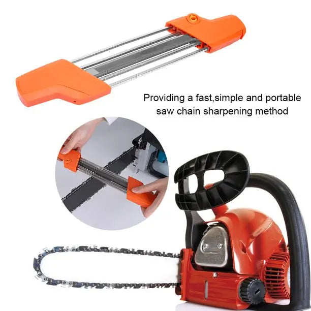 Chainsaw Chain Sharpener 2 in 1 Easy File Sharpening Grinder Tools
