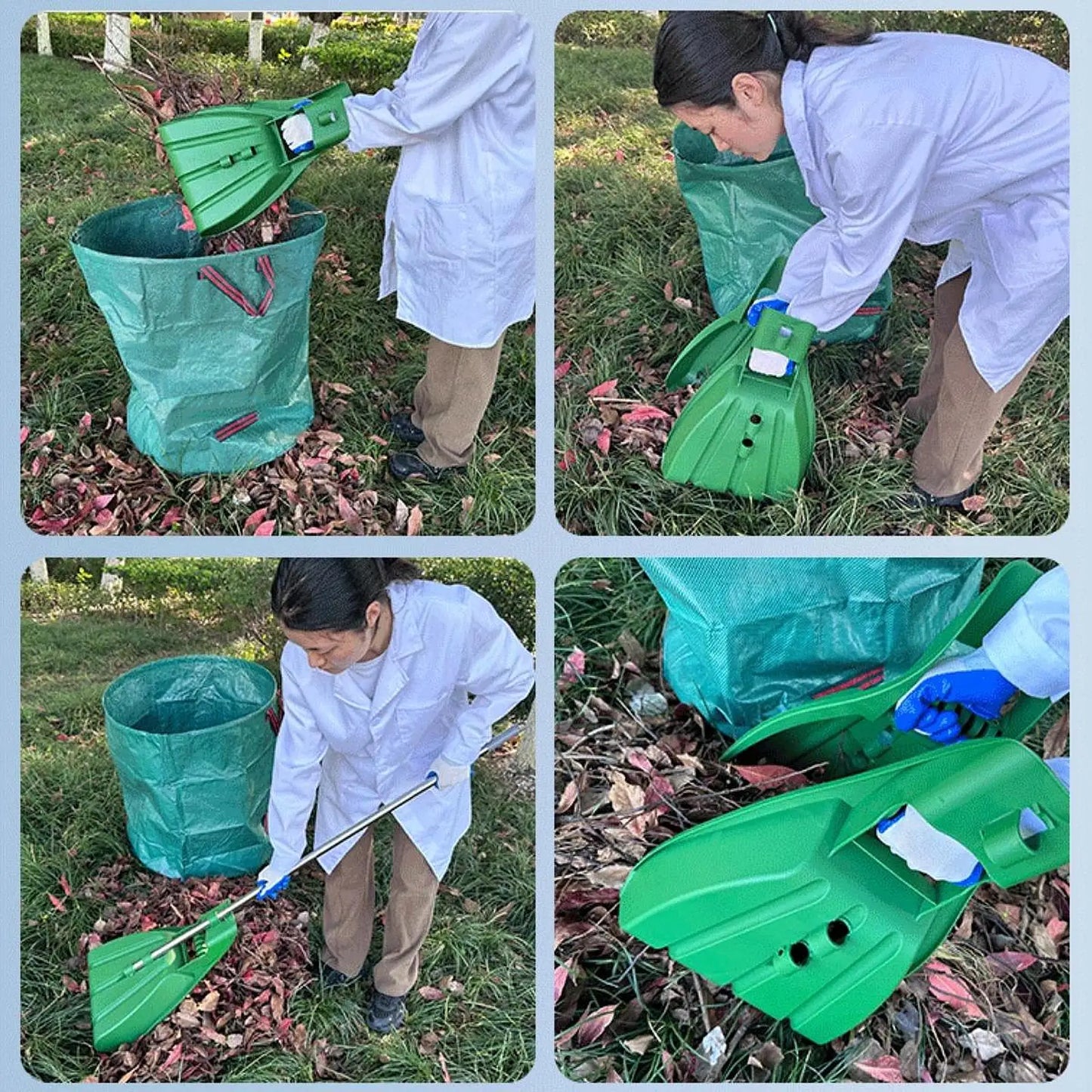 1/2Pcs Leaf Scoops Portable Hand Rake Claw Reusable Debris Garden Rake Grabbers for Picking UP Outdoor Yard Leaves