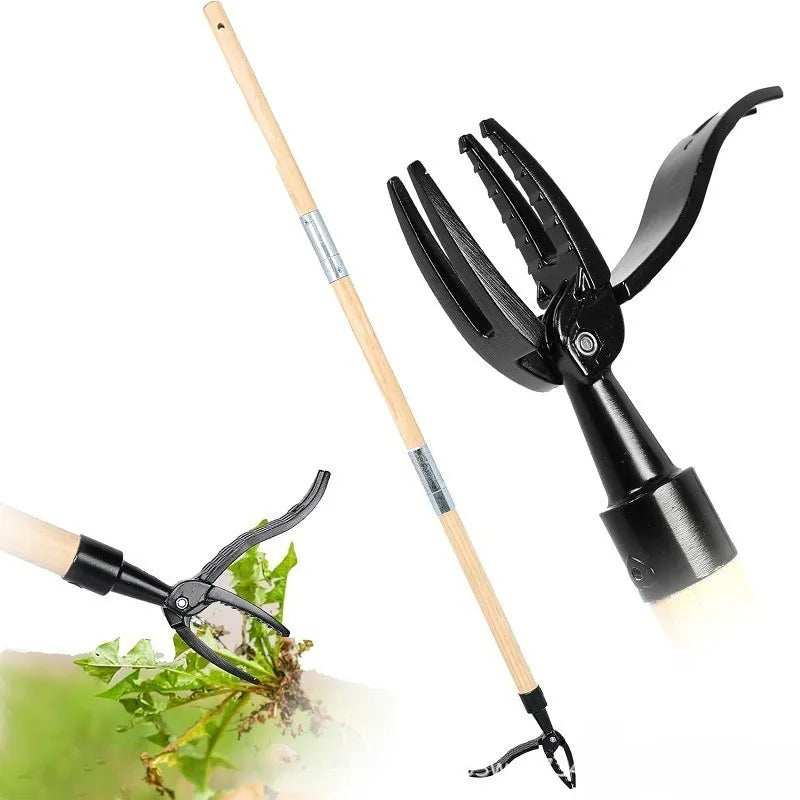 Standing Weed Puller Tool - Adjustable 45-Inch Weed Remover, No-Bend Weed Extractor for Garden Lawn, Durable Vertical Weeder