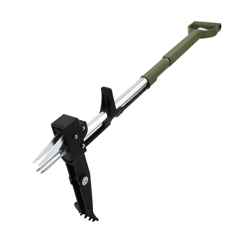 Hand Weed Puller Telescopic Long Handle Stand up Weeder Garden Tool
